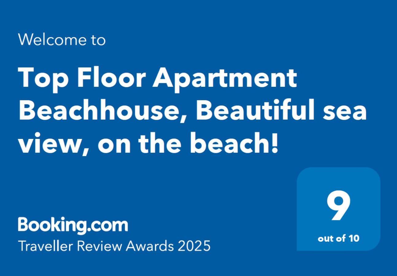 Top Floor Apartment Beachhouse, Beautiful Sea View, On The Beach! カルタヘナ エクステリア 写真